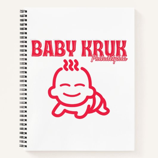 Grappige Baby Kruk Philadelphia Premium Notitieboek (Voorkant)