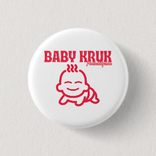 Grappige Baby Kruk Philadelphia Premium Ronde Button 3,2 Cm