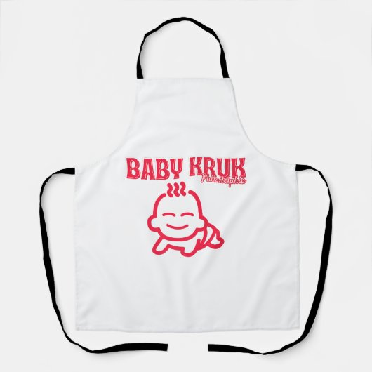 Grappige Baby Kruk Philadelphia Premium Schort (Voorkant)