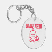 Grappige Baby Kruk Philadelphia Premium Sleutelhanger (Voorkant Links)