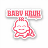 Grappige Baby Kruk Philadelphia Premium Sticker (Voorkant)