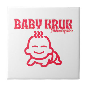 Grappige Baby Kruk Philadelphia Premium Tegeltje