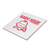 Grappige Baby Kruk Philadelphia Premium Tegeltje (Zijkant)