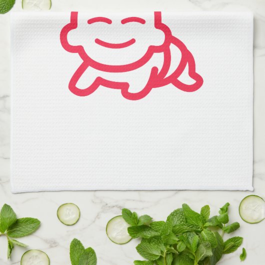 Grappige Baby Kruk Philadelphia Premium Theedoek (Gevouwen)