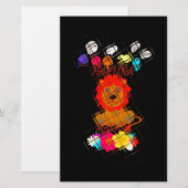 Grappige Baby Lion King: Hakuna Matata Art Design Briefpapier (Voorkant / Achterkant)