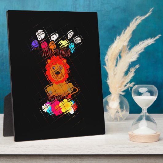 Grappige Baby Lion King: Hakuna Matata Art Design Fotoplaat (Zijkant)