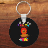 Grappige Baby Lion King: Hakuna Matata Art Design Sleutelhanger (Voorkant)