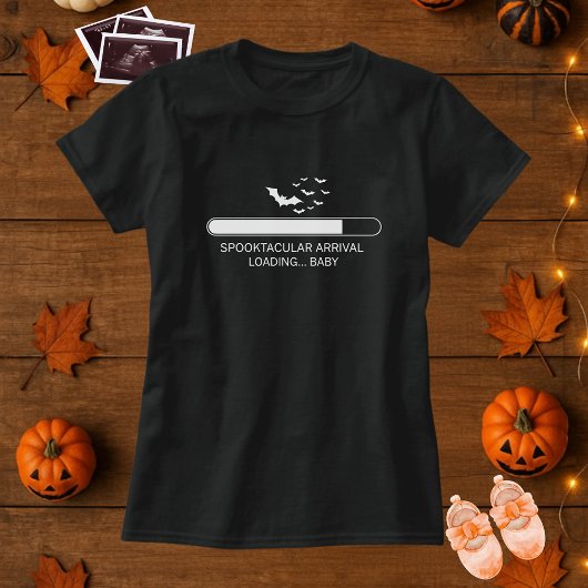 Grappige Baby Loading Progress Halloween Maternity T-shirt