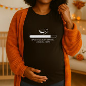 Grappige Baby Loading Progress Halloween Maternity T-shirt