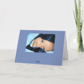 Grappige baby met behoeftenkaart kaart (Achterkant)