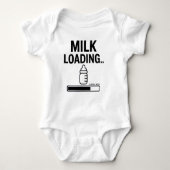 Grappige Baby overall- "Melk laden... wacht alsjeb Romper (Voorkant)