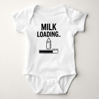 Grappige Baby overall- "Melk laden... wacht alsjeb Romper