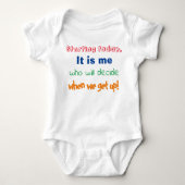 grappige baby quote bodysuit (Voorkant)