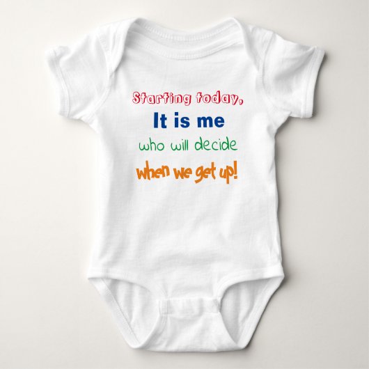 grappige baby quote bodysuit (Voorkant)