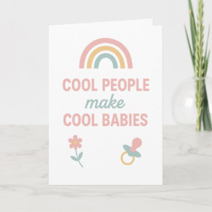 Grappige baby shower kaart   Sarcasische kaart voo