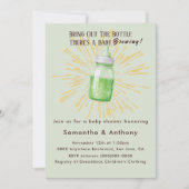Grappige baby shower uitnodiging voor bierliefhebb (Voorkant)