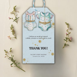 Grappige babykleding genderneutraal Baby shower Cadeaulabel