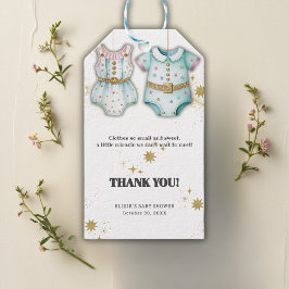 Grappige babykleding genderneutraal Baby shower Cadeaulabel