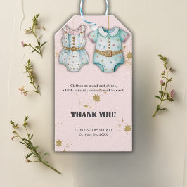 Grappige babykleding genderneutraal Baby shower Cadeaulabel