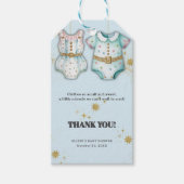 Grappige babykleding genderneutraal Baby shower Cadeaulabel (Voorkant)