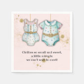 Grappige babykleding genderneutraal Baby shower Servet (Voorkant)