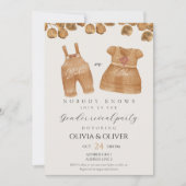 Grappige babykleding geslacht onthullen kaart (Voorkant)