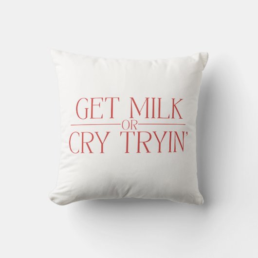 Grappige babyontwerp “Melk krijgen of proberen te Kussen (Voorkant)