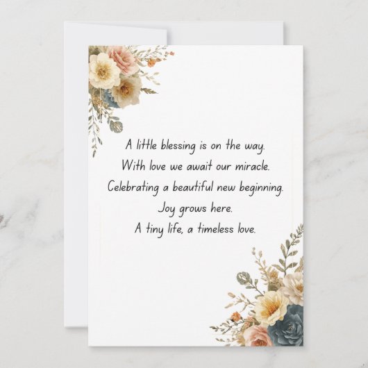 Grappige babyshower feest uitnodiging template (Voorkant)
