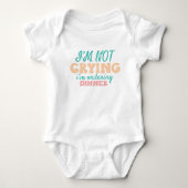 Grappige babyspreuk dinerbestelling romper (Voorkant)