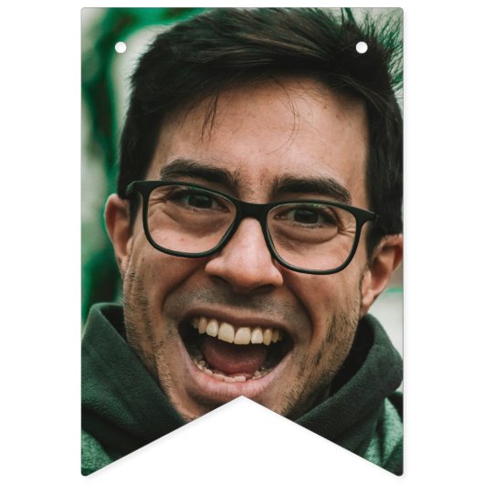 Grappige Bachelorette Groom Face Banner Aangepaste (Tweede vlag)