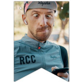 Grappige Bachelorette Groom Face Banner Aangepaste (Eerste vlag)