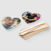 Grappige Bachelorette Grooms Gezicht Uitgesneden H Handwaaier (Niet-gemonteerd)