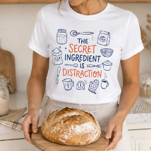 Grappige Backgeheime Ingrediënt Afleiding T-shirt
