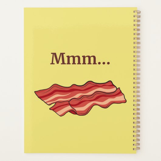 Grappige bacon planner (Achterkant)