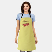 Grappige bacon schort (Gedragen)