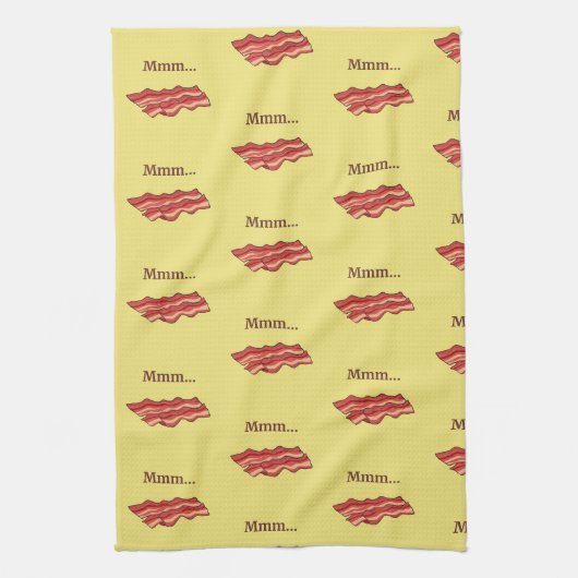 Grappige bacon theedoek (Verticaal)