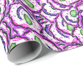 Grappige bacterieën tekening motief willekeurig pa cadeaupapier (Rol Hoek)