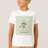Grappige bacterioloog wetenschapper met grote snor t-shirt (Voorkant)