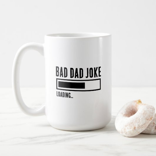 Grappige Bad Dad Joke Loading Koffiemok (Met donut)