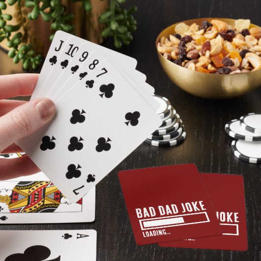 Grappige Bad Dad Joke Loading Pokerkaarten (Insitu)