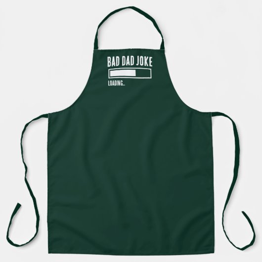 Grappige Bad Dad Joke Loading Schort (Voorkant)