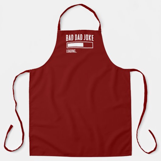 Grappige Bad Dad Joke Loading Schort (Voorkant)