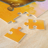 Grappige bad eend legpuzzel (Zijkant)