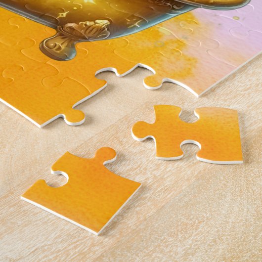 Grappige bad eend legpuzzel (Zijkant)