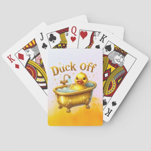 Grappige Bad Eend Pokerkaarten (Achterkant)