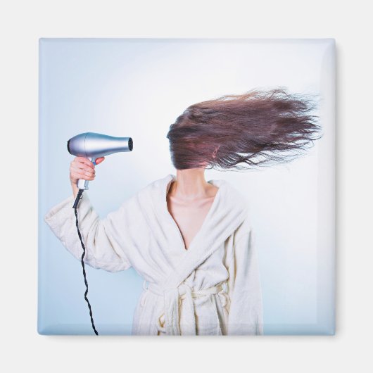 Grappige Bad Hair Day magneet (Voorkant)