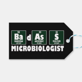 Grappige Badass Microbioloog Cadeaulabel