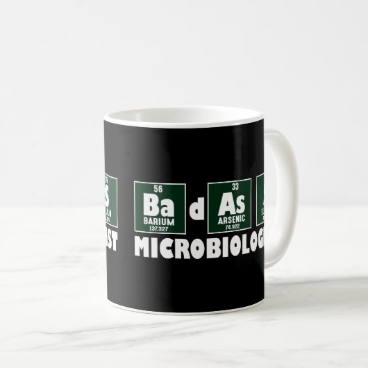 Grappige Badass Microbioloog Koffiemok (Voorkant rechts)