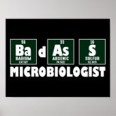 Grappige Badass Microbioloog Poster (Voorkant)