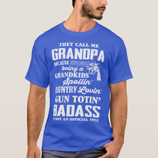 Grappige badass opa t-shirt (Voorkant)